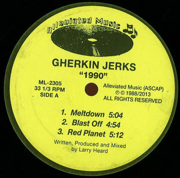 Gherkin Jerks - 1990 Vinyl Vinly Record