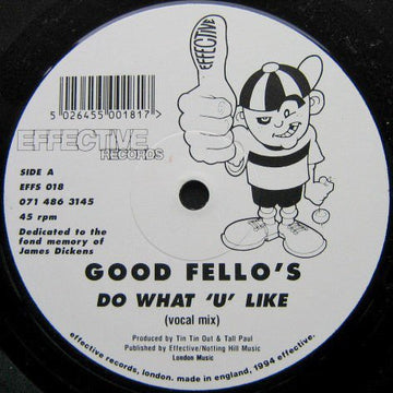 Good Fello's - Do What 'U' Like Vinyl Vinly Record