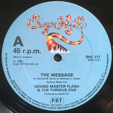 Grandmaster Flash & The Furious Five - The Message Vinyl Vinly Record