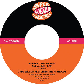 Greg Wilson Featuring The Reynolds - Summer Came My Way Vinyl Vinly Record
