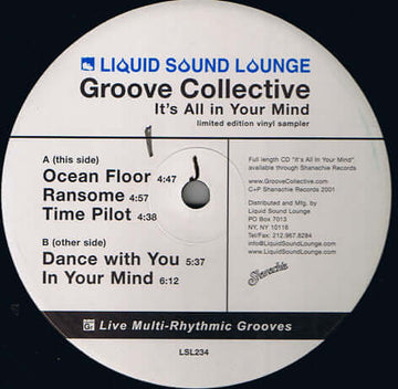 Groove Collective - It's All In Your Mind Vinyl Vinly Record