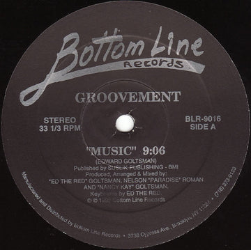 Groovement - Music / Bottom Groove Vinyl Vinly Record