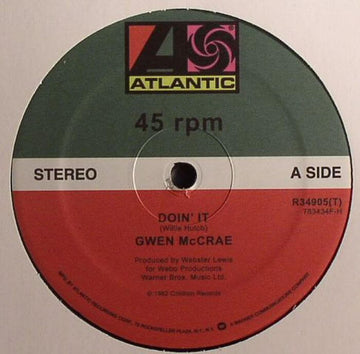 Gwen McCrae - Doin It / 90% Of Me Is You Vinyl Vinly Record