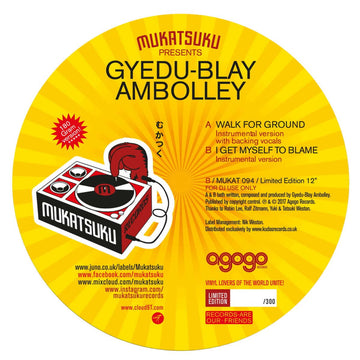 Gyedu Blay Ambolley - Walk For Ground / I See Myself To Blame Vinyl Vinly Record