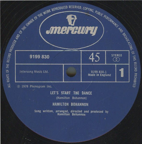 Hamilton Bohannon - Let's Start The Dance Vinyl - Vinyl Record