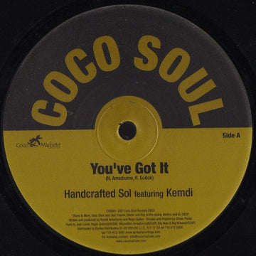 Handcrafted Sol Featuring Kemdi* - You've Got It Vinyl Vinly Record