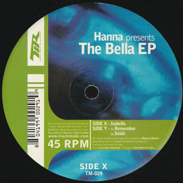 Hanna - The Bella EP Vinyl Vinly Record