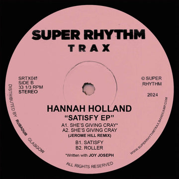 Hannah Holland ft. Joy Joseph - Satisfy EP (Ltd. 100 Copies) Vinyl Vinly Record