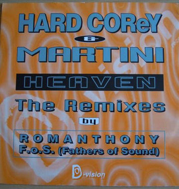 Hard Corey & Martini - Heaven (The Remixes) Vinyl Vinly Record