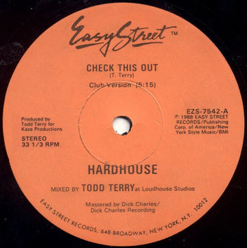 Hardhouse - Check This Out Vinyl Vinly Record