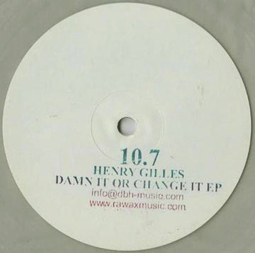 Henry Gilles - Damn It Or Change It EP Vinyl Vinly Record