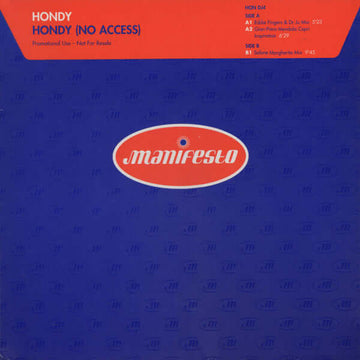 Hondy - Hondy (No Access) Vinyl Vinly Record