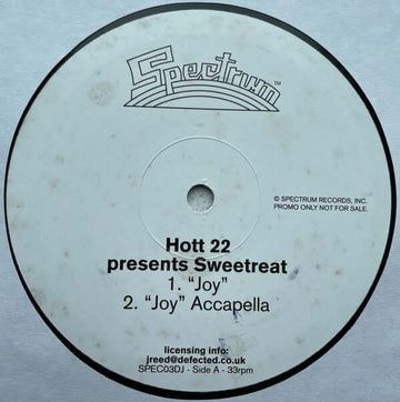 Hott 22 Presents Sweetreat - Joy Vinyl Vinly Record
