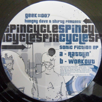 Hungry Dave & Shifty Present Spincycle - Sonic Fiction EP Vinyl Vinly Record