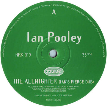 Ian Pooley - The Allnighter EP Vinyl Vinly Record