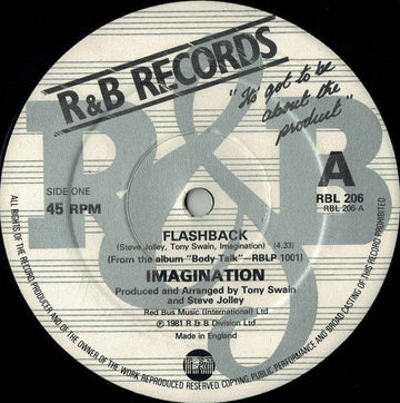 Imagination - Flashback Vinyl Vinly Record