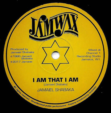 Jamaiel Shabaka - I Am That I Am - Artists Jamaiel Shabaka Style Roots Reggae Release Date 1 Jan 2017 Cat No. JAMWAXMAXI09 Format 12