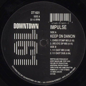 Impulse - Keep On Dancin Vinyl Vinly Record