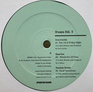 Iron Curtis / Quarion / Session Victim - Treats Vol. 3 Vinyl Vinly Record