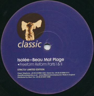 Isolée - Beau Mot Plage (Remix) Vinyl Vinly Record
