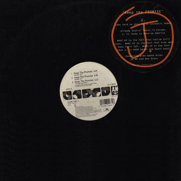 J. - Keep The Promise Vinyl Vinly Record