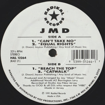 J M D - Can't Take No Vinyl Vinly Record