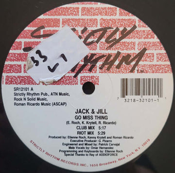 Jack & Jill - Go Miss Thing Vinyl Vinly Record