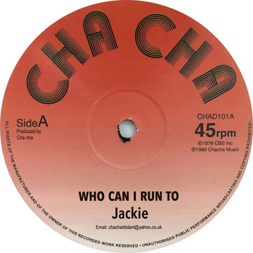 Jackie / Earth And Stone - Who Can I Run To Vinyl Vinly Record