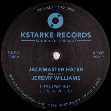 Jackmaster Hater Presents Jeremy Williams - The Split Vinyl Vinly Record