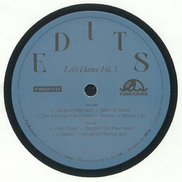 Jacques Renault / The Patchouli Brothers / Paul Older / Elado - Let's Dance Vol 3 Vinyl Vinly Record