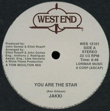 Jakki / Sounds Of Inner City - You Are The Star / Mary Hartman, Mary Hartman Vinyl Vinly Record