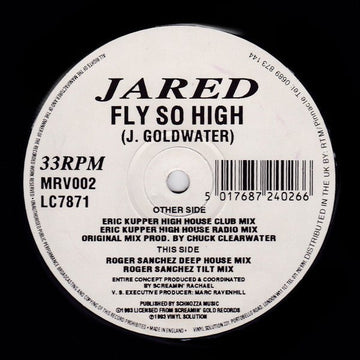 Jared - Fly So High Vinyl Vinly Record