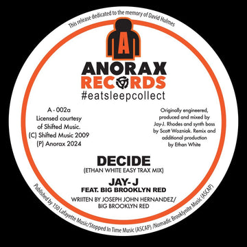 Jay - J ft. Big Brooklyn Red - Decide Vinyl Vinly Record