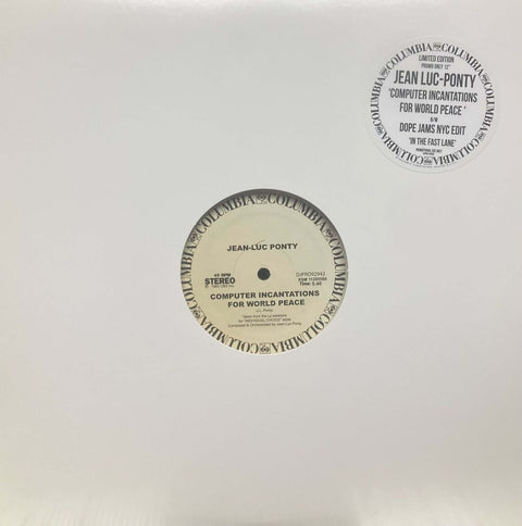 Jean - Luc Ponty - Computer Incarnations For World Peace Vinyl - Vinyl Record