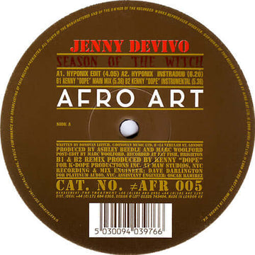 Jenny Devivo - Season Of The Witch Vinyl Vinly Record