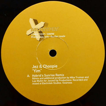 Jez & Choopie - Yim Vinyl Vinly Record