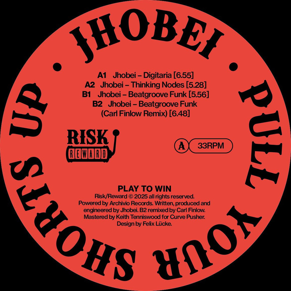 Jhobei - Pull Your Shorts Up! (Incl. Carl Finlow Remix) Vinyl