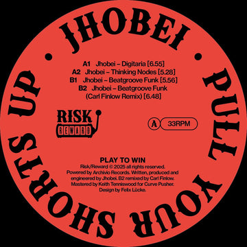 Jhobei - Pull Your Shorts Up! (Incl. Carl Finlow Remix) Vinyl Vinly Record