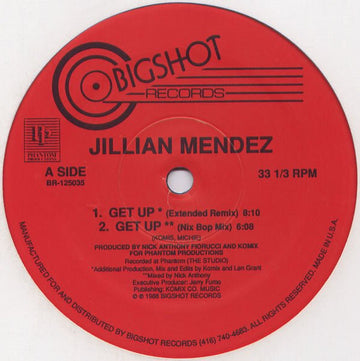 Jillian Mendez - Get Up Vinyl Vinly Record
