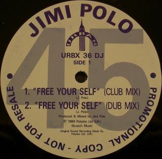 Jimi Polo - Free Your Self / Better Days Vinyl Vinly Record