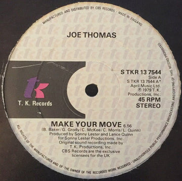 Joe Thomas - Make Your Move Vinyl Vinly Record