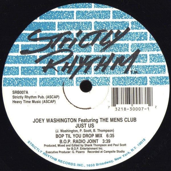 Joey Washington Featuring The Mens Club - Just Us Vinyl