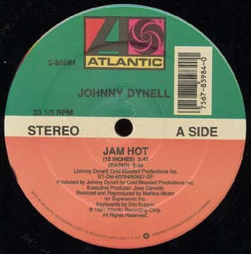 Johnny Dynell - Jam Hot / Love Find A Way Vinyl Vinly Record