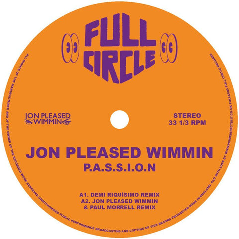Jon Pleased Wimmin - P.A.S.S.I.O.N Vinyl - Vinyl Record