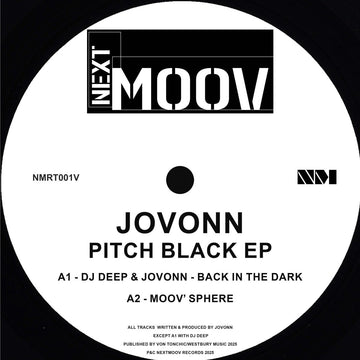 Jovonn - Pitch Black EP Vinyl Vinly Record