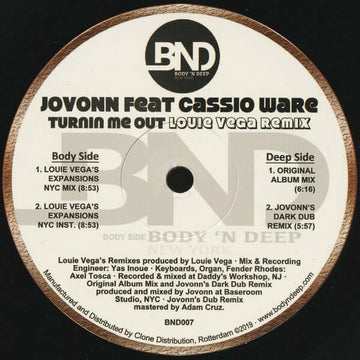 Jovonn - Turnin Me Out Vinyl Vinly Record