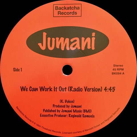 Jumani - We Can Work It Out Vinyl - Vinyl Record