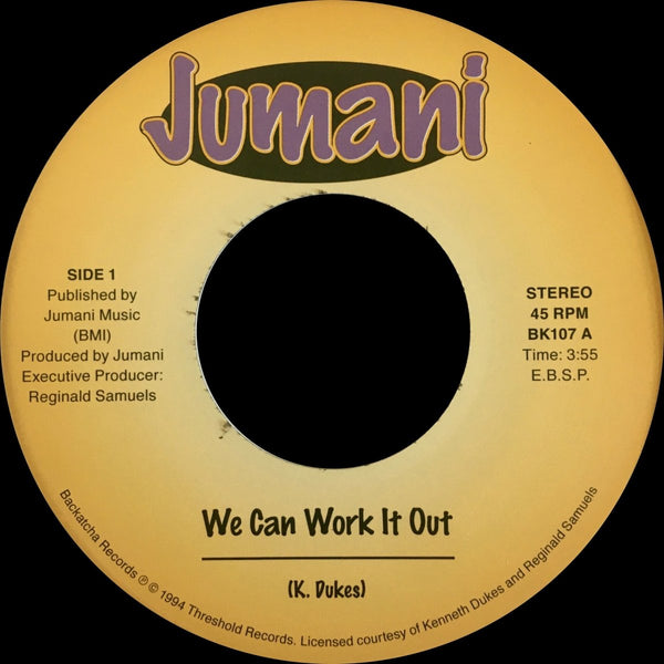 Jumani - We Can Work It Out / Give Me Your Love Vinyl