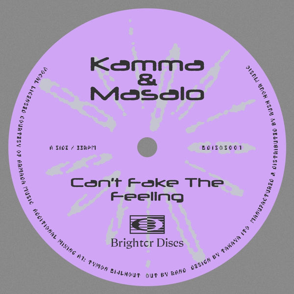 Kamma & Masalo - Can't Fake The Feeling Vinyl
