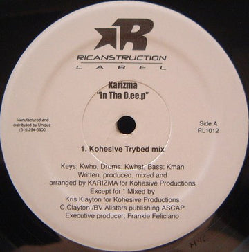 Karizma - In Tha D.ee.p Vinyl Vinly Record